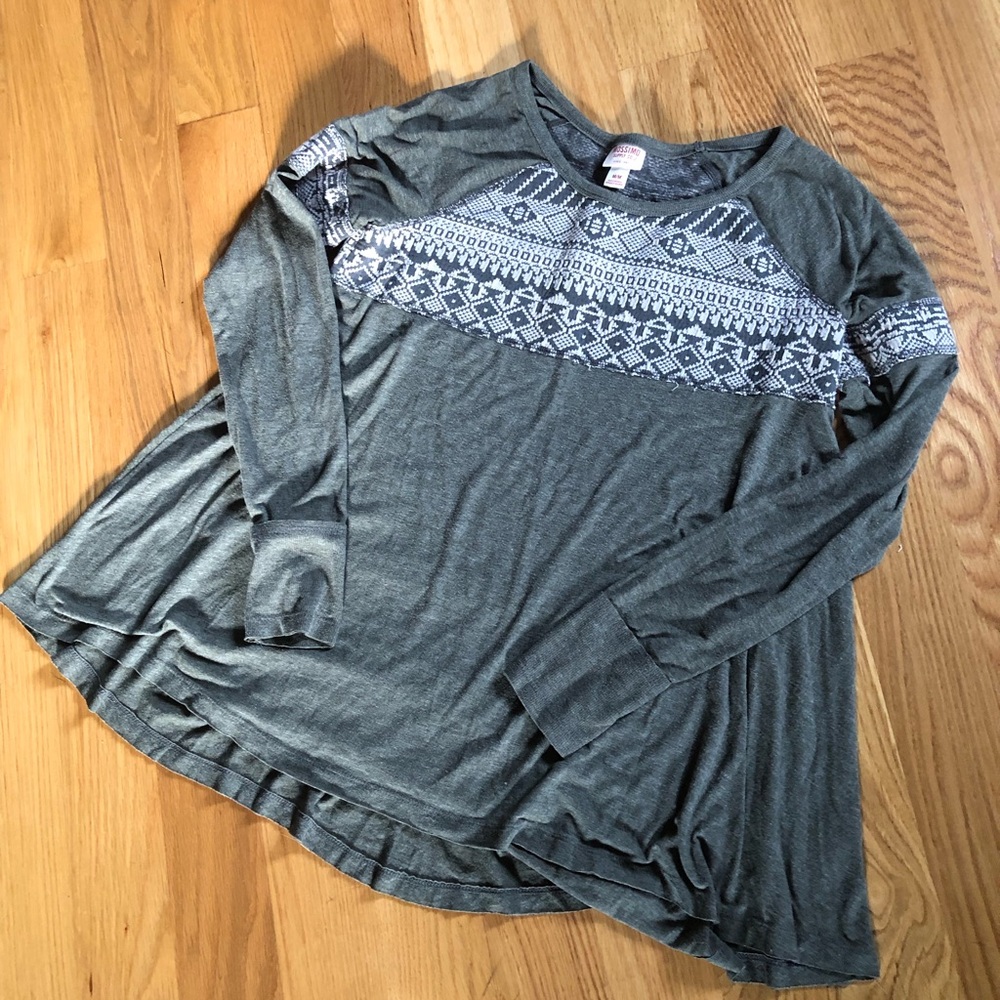 Mossimo boho long sleeve shirt size M